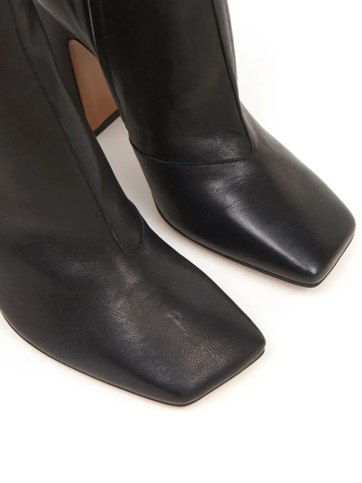Maison Margiela Décortiqué 100mm four-stitch アンクルブーツ - ブラック - 画像4