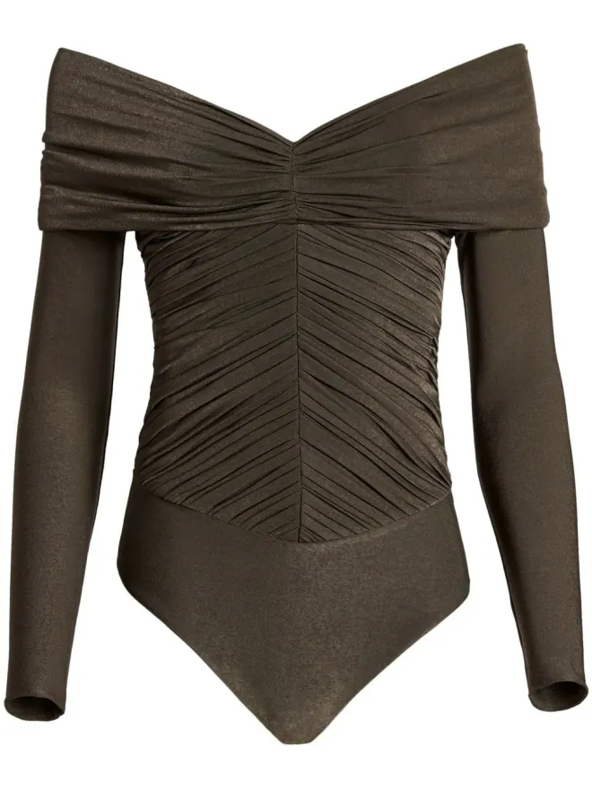KHAITE KHAITE パンザ オフショルダーボディスーツの商品画像