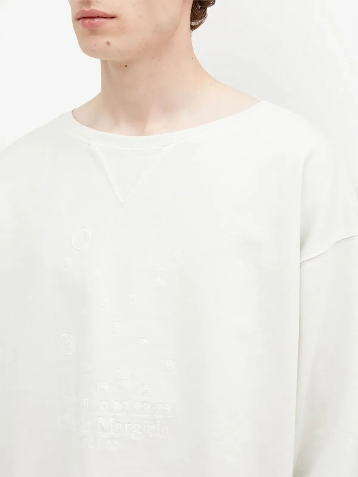 Maison Margiela ナンバーロゴ刺繍スウェット - 画像5