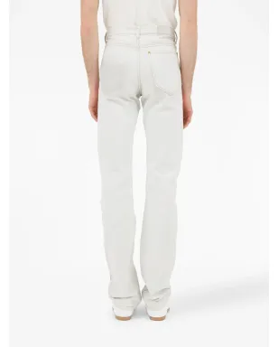 Maison Margiela ホワイトのストレートレッグ ミッドライズ ジーンズ - サムネイル4