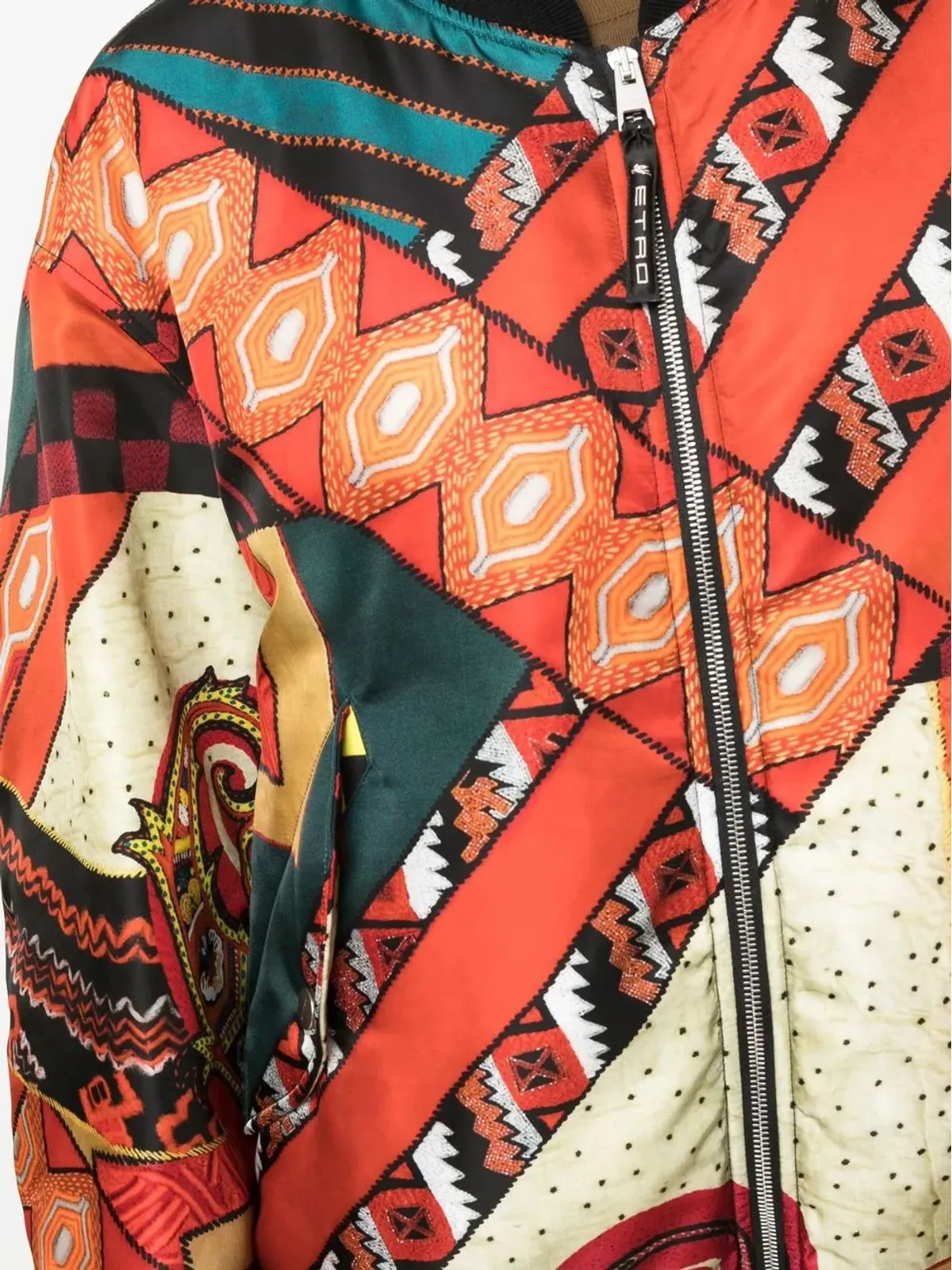 ETRO パッチワーク・リバーシブル・ボンバージャケット - 画像5