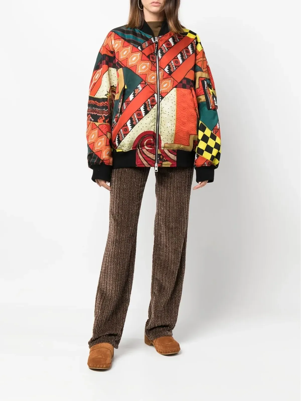 ETRO パッチワーク・リバーシブル・ボンバージャケット - 画像2
