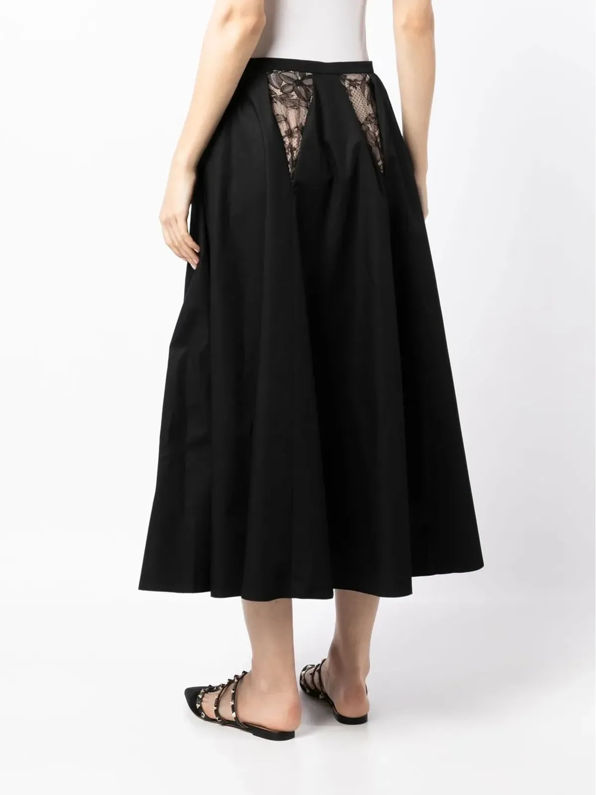 Giambattista Valli レースディテール ハイウエストスカート - 画像4