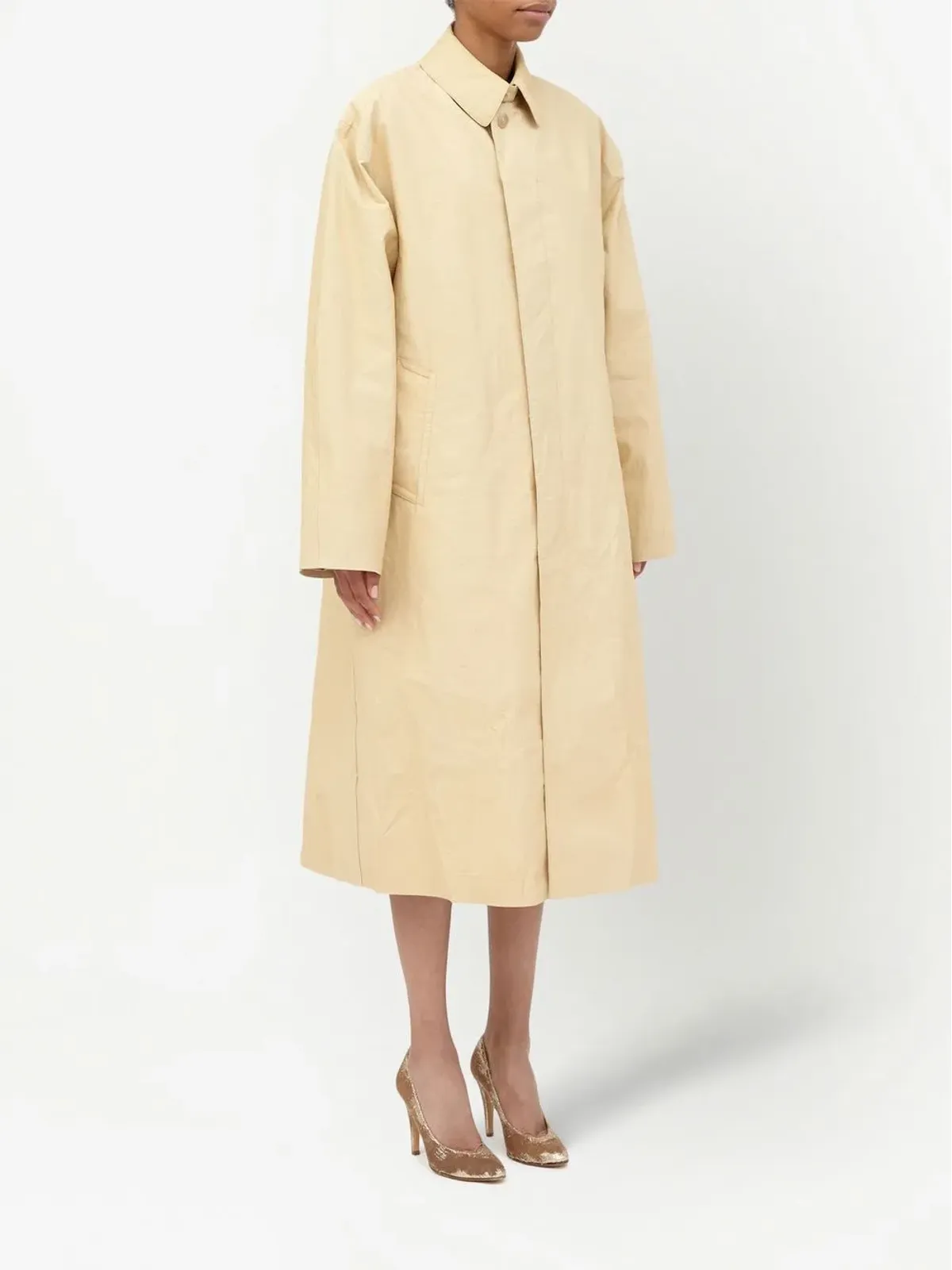 Maison Margiela ユーティリティコットントレンチコート - ブラウン - 画像3
