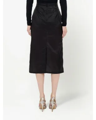 Maison Margiela high-waisted midi skirt - Black - サムネイル4