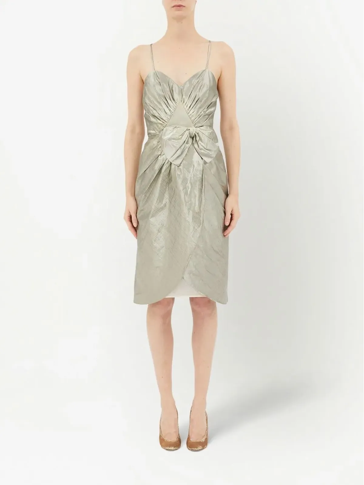 Maison Margiela リボンディテール ルエックス ミディドレス - 画像2