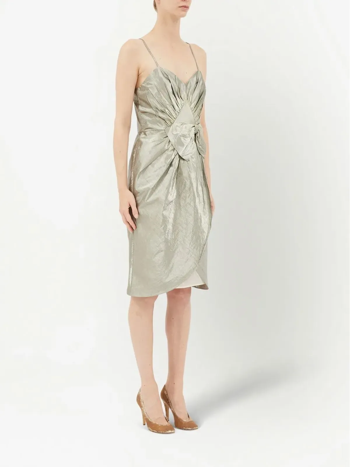 Maison Margiela リボンディテール ルエックス ミディドレス - 画像3