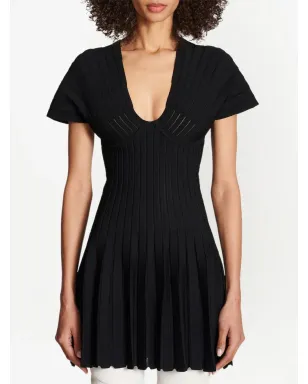 Balmain プリーツメッシュミニドレス - サムネイル5