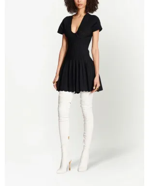 Balmain プリーツメッシュミニドレス - サムネイル2