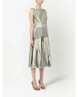 Maison Margiela ワークインプログレス ミディドレス - シルバー - サムネイル3