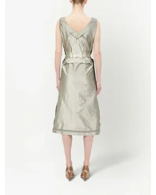 Maison Margiela ワークインプログレス ミディドレス - シルバー - サムネイル4