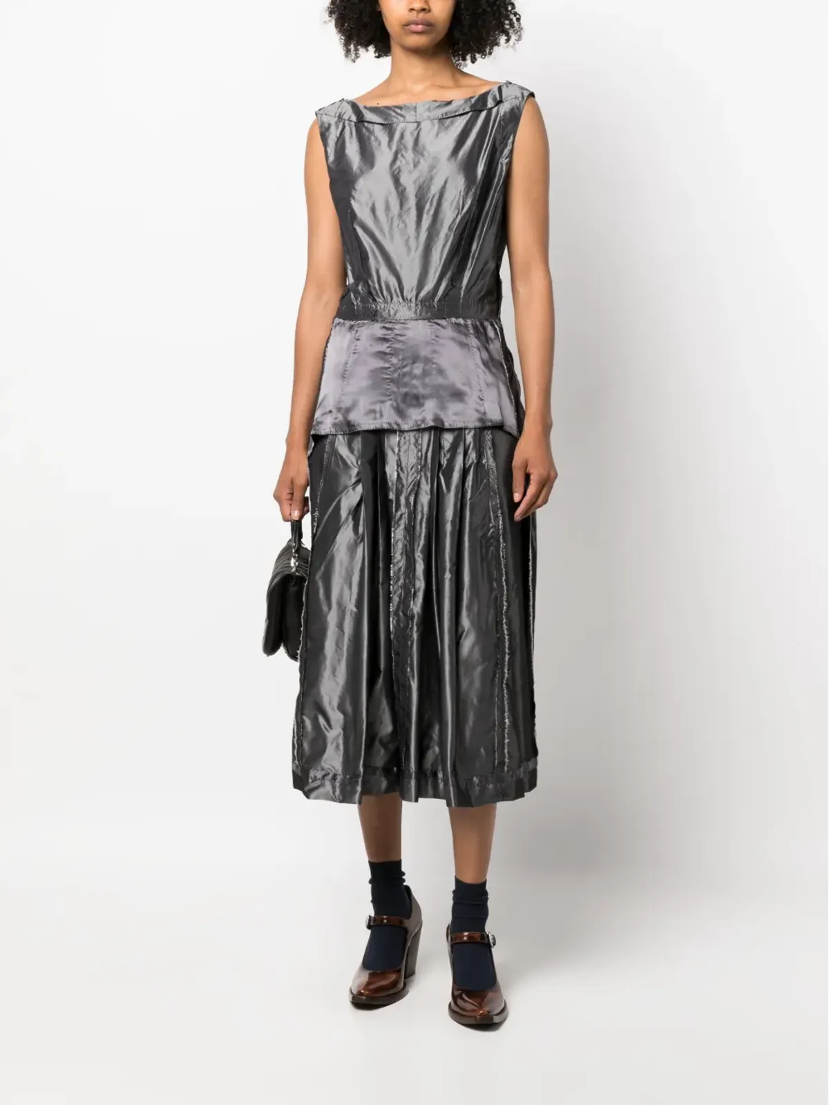 Maison Margiela インサイドアウト ノースリーブ ミディドレス - 画像2