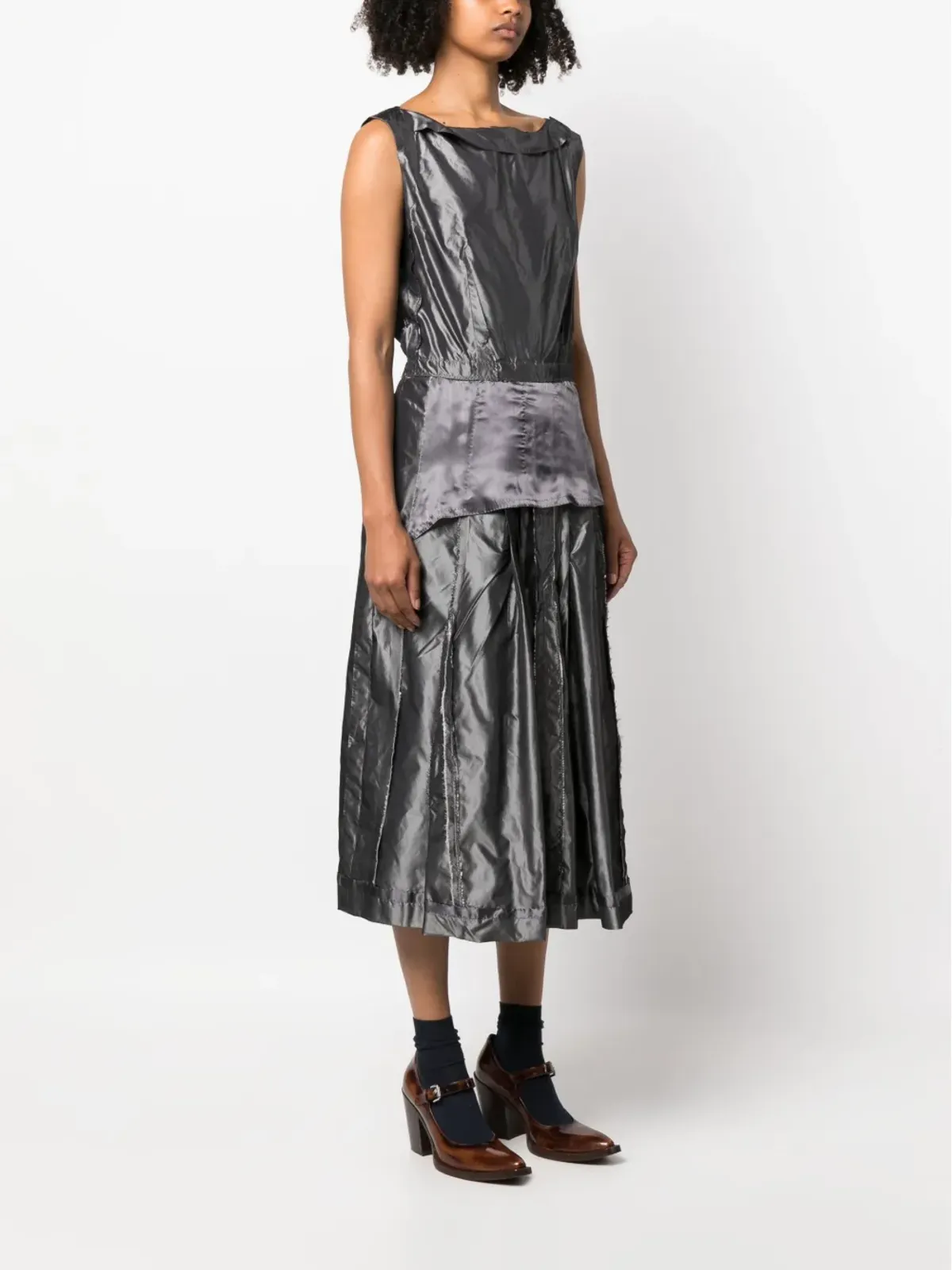 Maison Margiela インサイドアウト ノースリーブ ミディドレス - 画像3