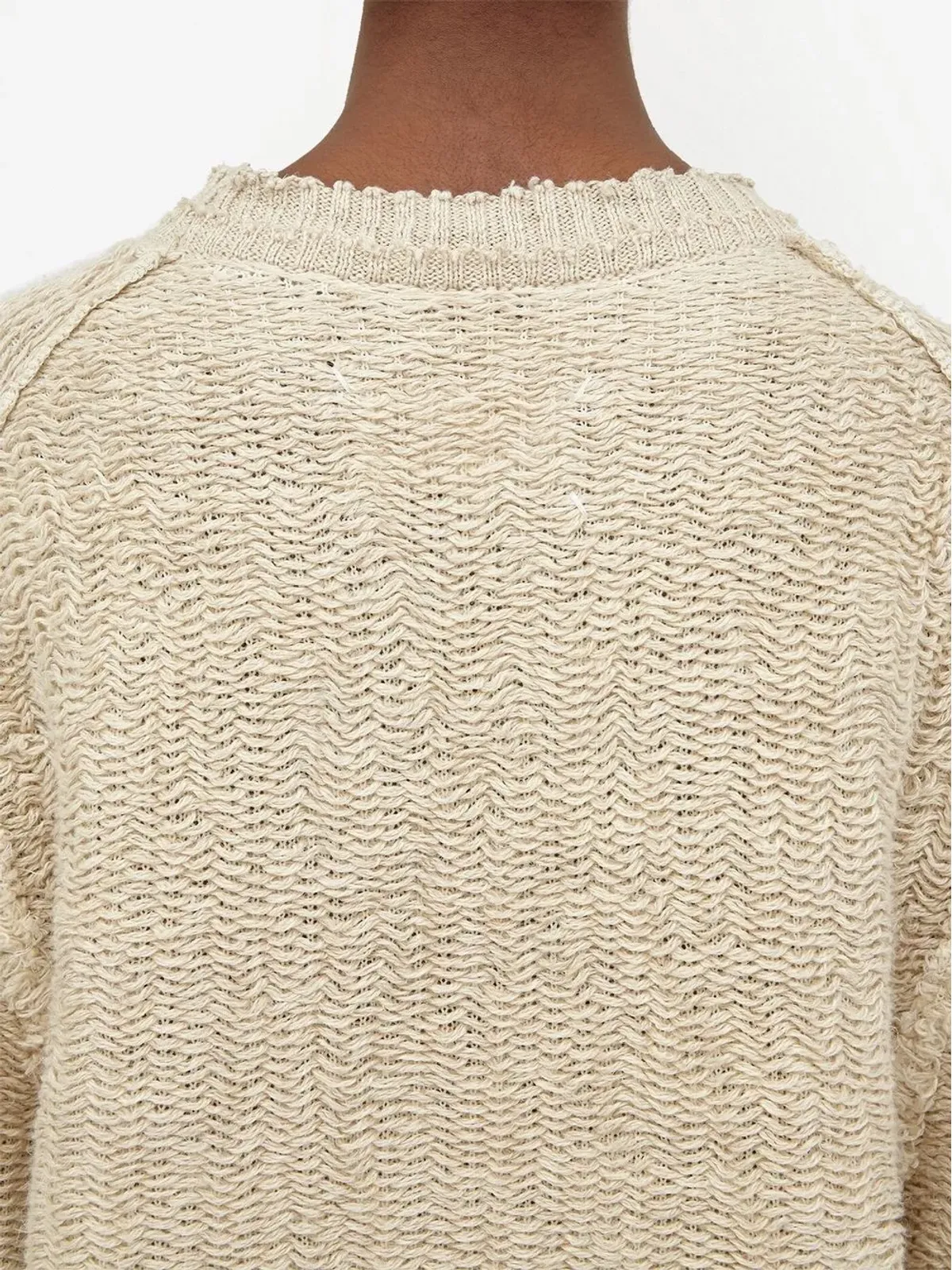 Maison Margiela ウェーブンニット クルーネック セーター - 画像5