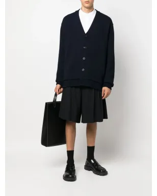 Maison Margiela 肘パッチVネックカーディガン - サムネイル2