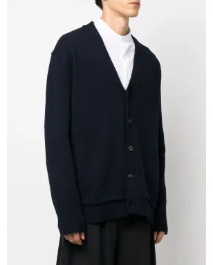 Maison Margiela 肘パッチVネックカーディガン - サムネイル3