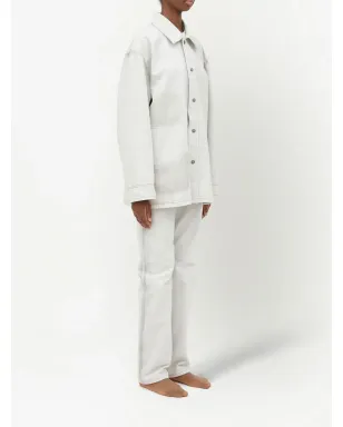 Maison Margiela セルベージデニムシャツジャケット - ホワイト - サムネイル3
