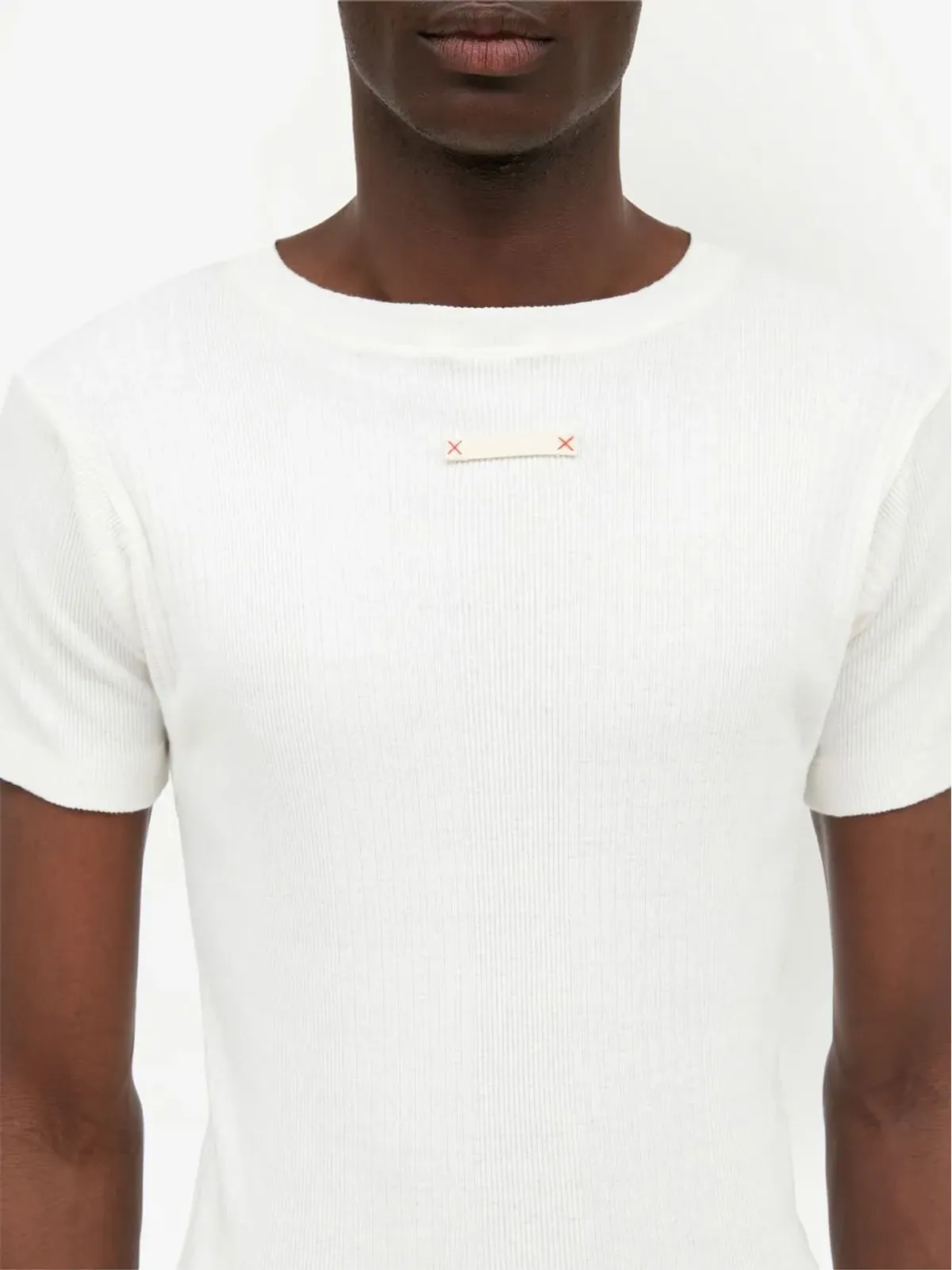 Maison Margiela ファンシーリブTシャツ - 画像5