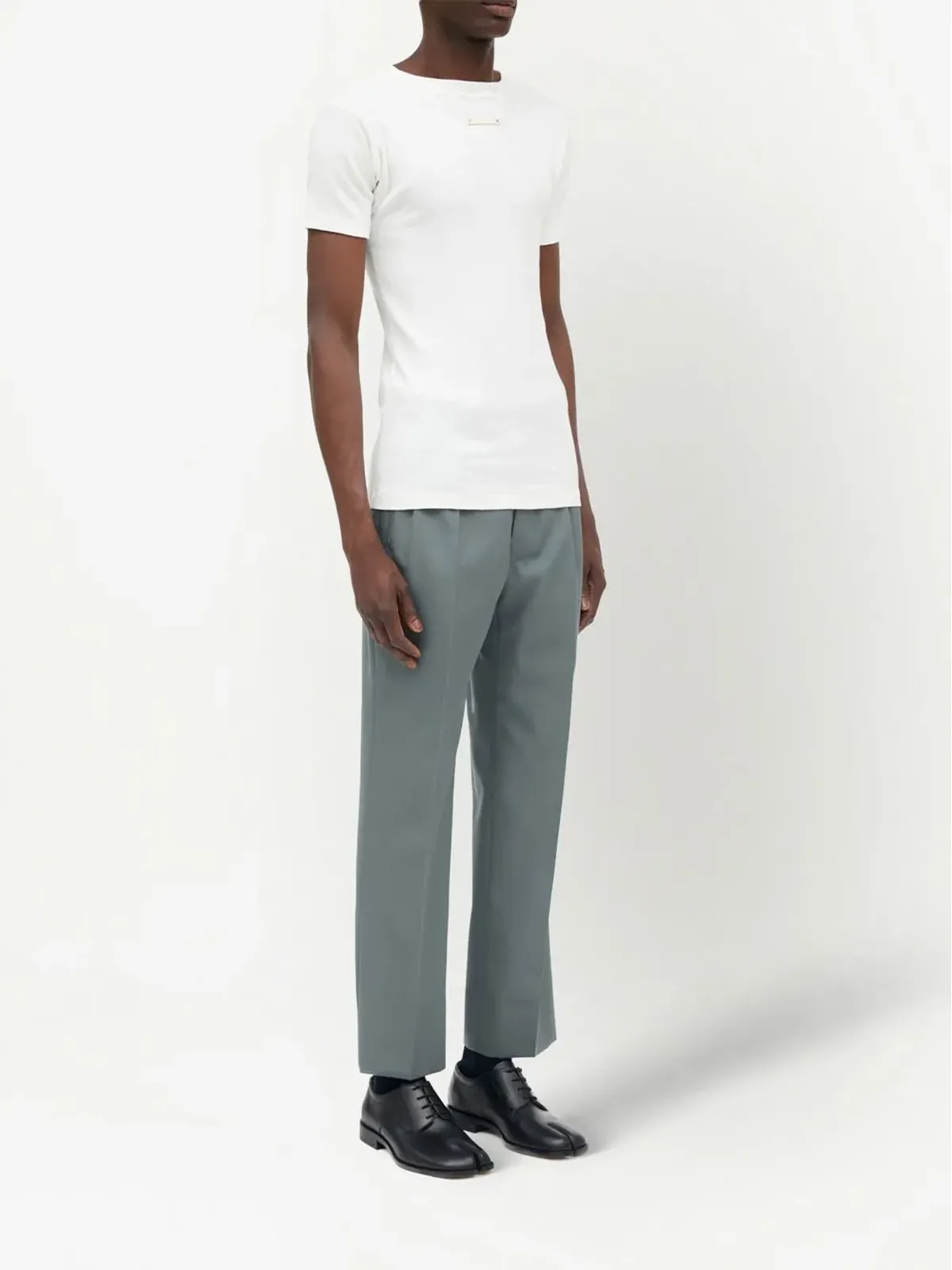 Maison Margiela ファンシーリブTシャツ - 画像4