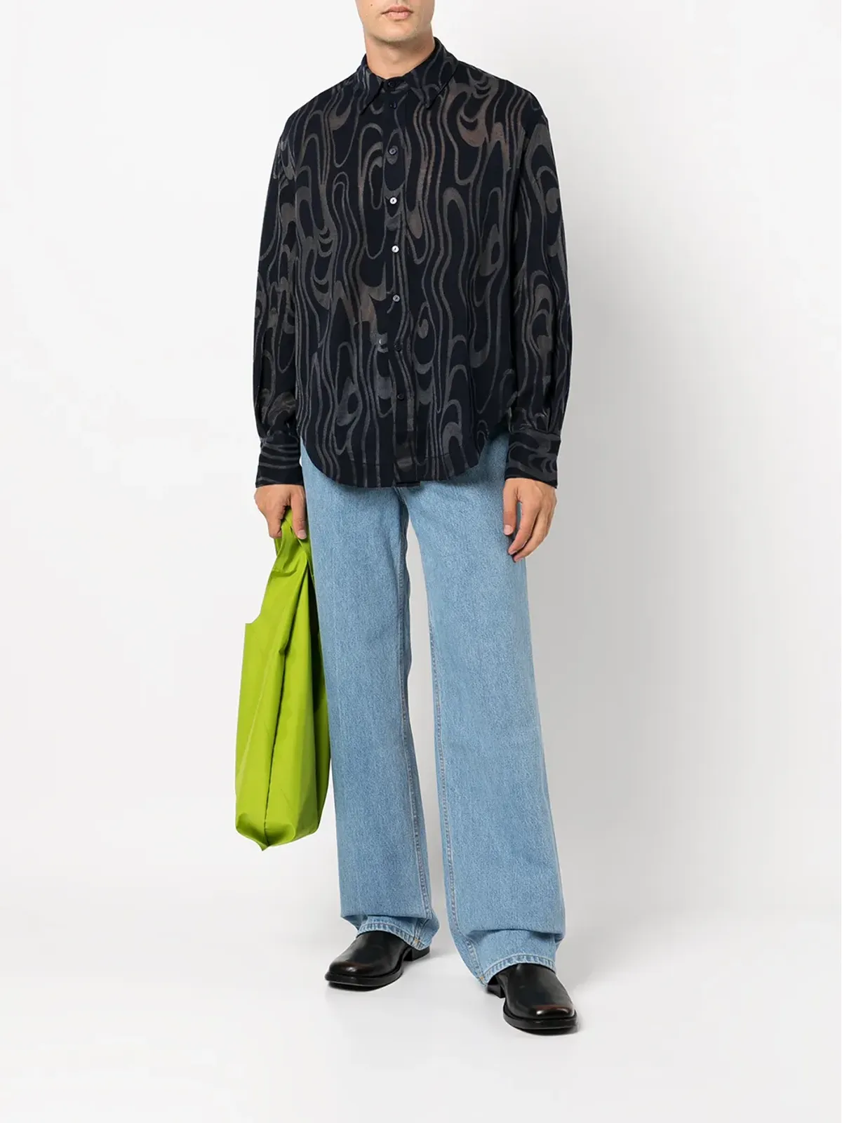 Eckhaus Latta ワイドレッグジーンズ - 画像2
