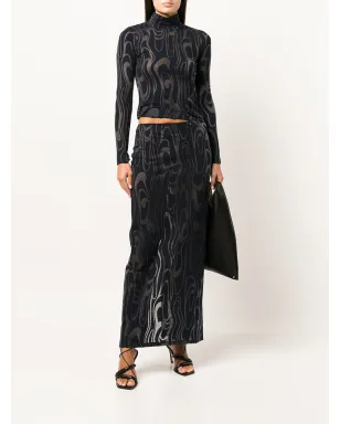 Eckhaus Latta シュランク タートルネック ロングスリーブ トップ - サムネイル2