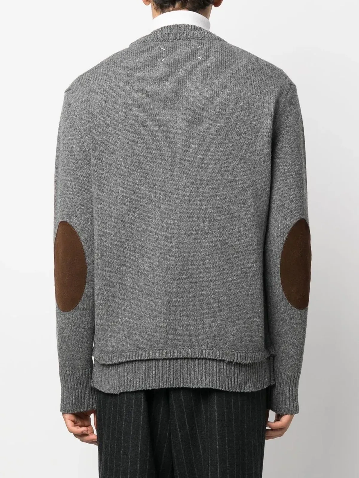 Maison Margiela 肘パッチ付きニットセーター - 画像5