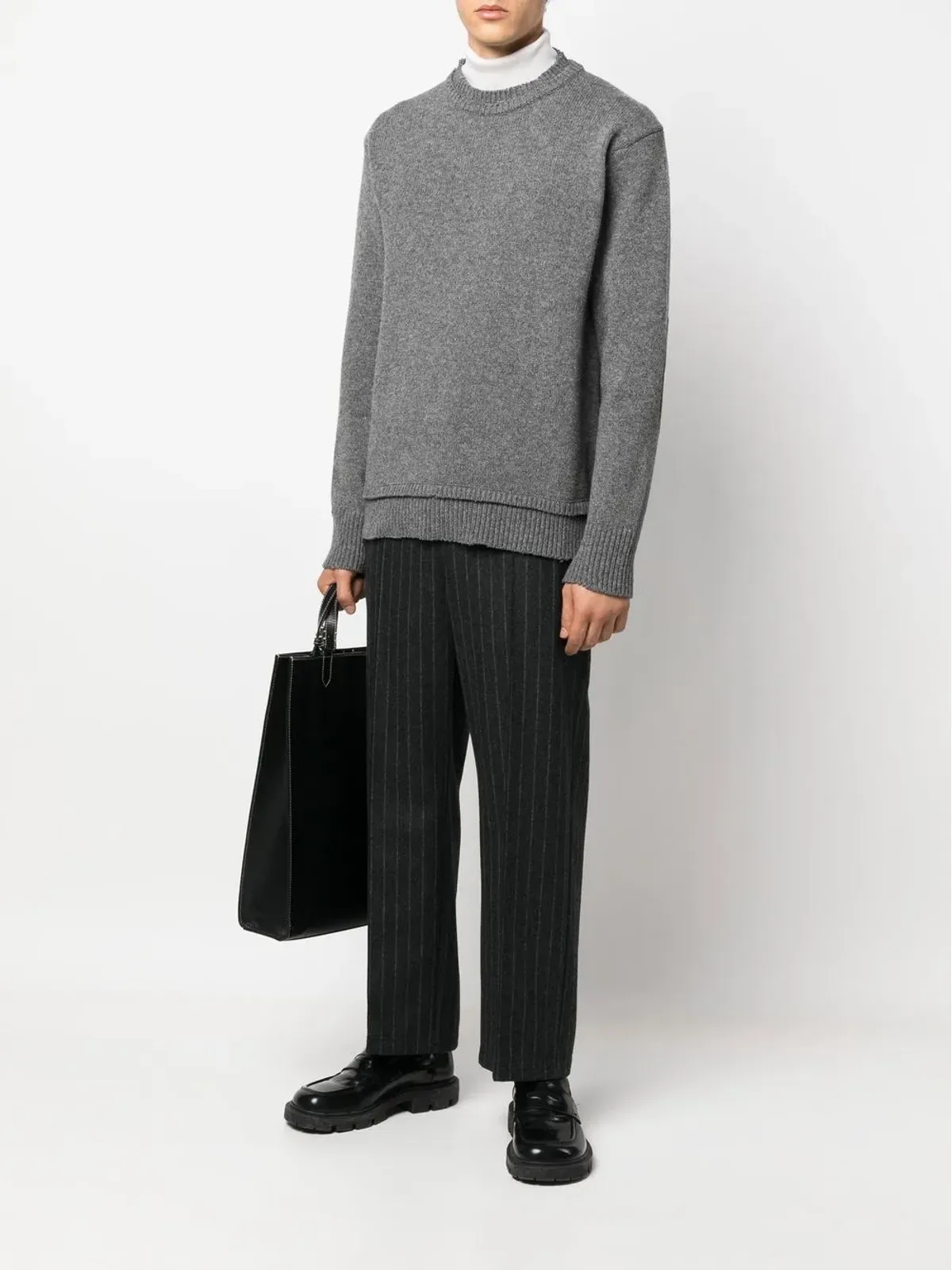 Maison Margiela 肘パッチ付きニットセーター - 画像2
