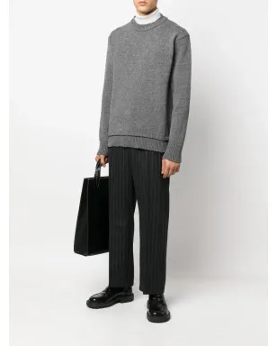 Maison Margiela 肘パッチ付きニットセーター - サムネイル2