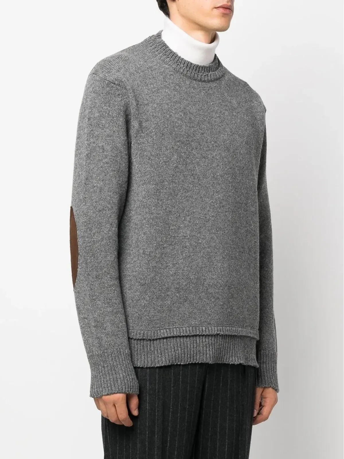 Maison Margiela 肘パッチ付きニットセーター - 画像4