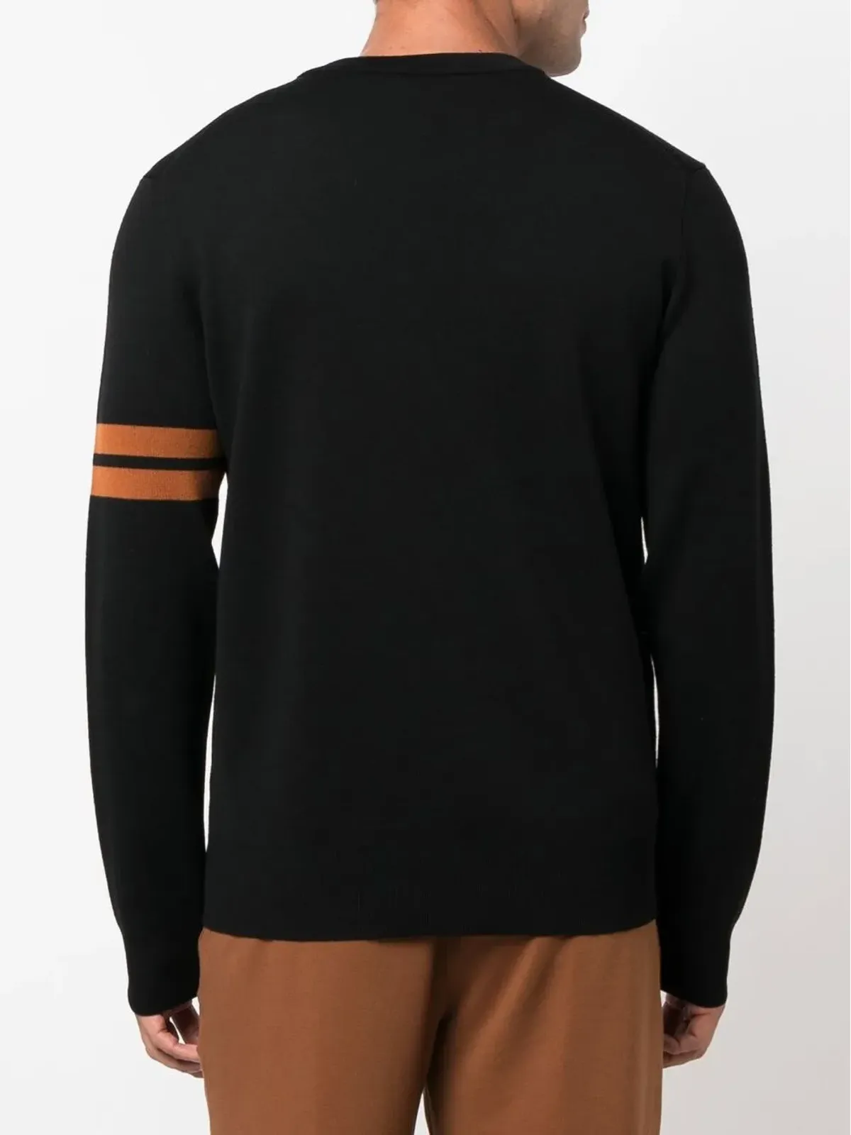 Zegna ロングスリーブ クルーネック ニットセーター ブラック - 画像4