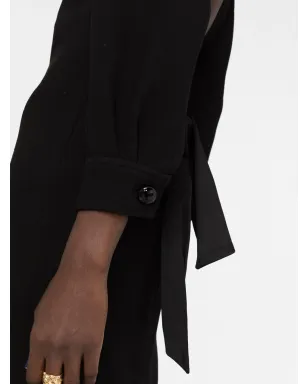 Saint Laurent オープンバック マキシドレス - サムネイル5