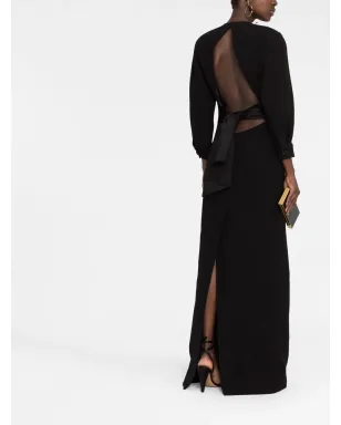 Saint Laurent オープンバック マキシドレス - サムネイル2