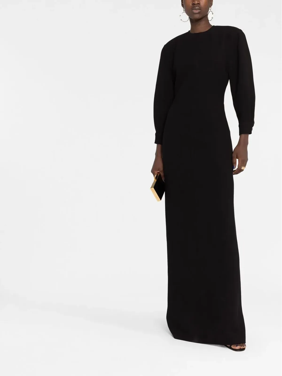 Saint Laurent オープンバック マキシドレス - 画像4