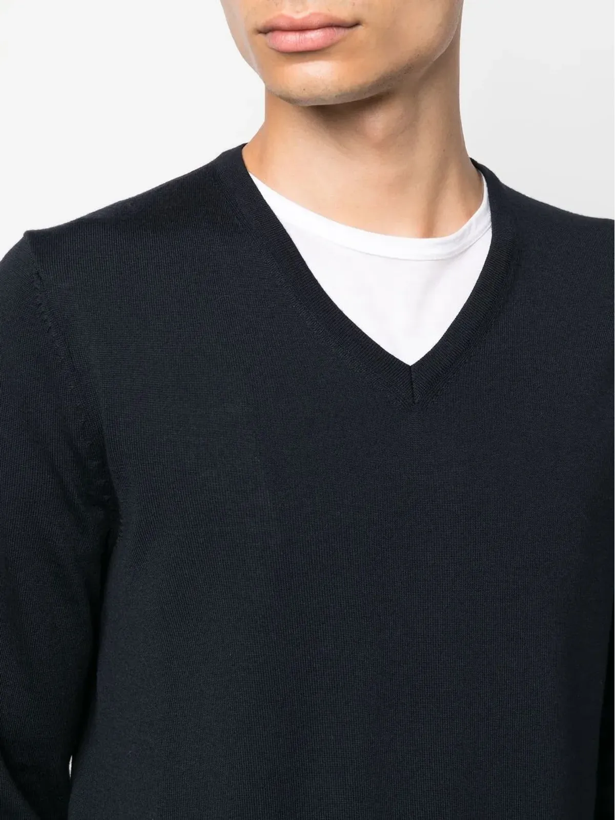 HUGO V-neck long-sleeve jumper - Blue - 画像5