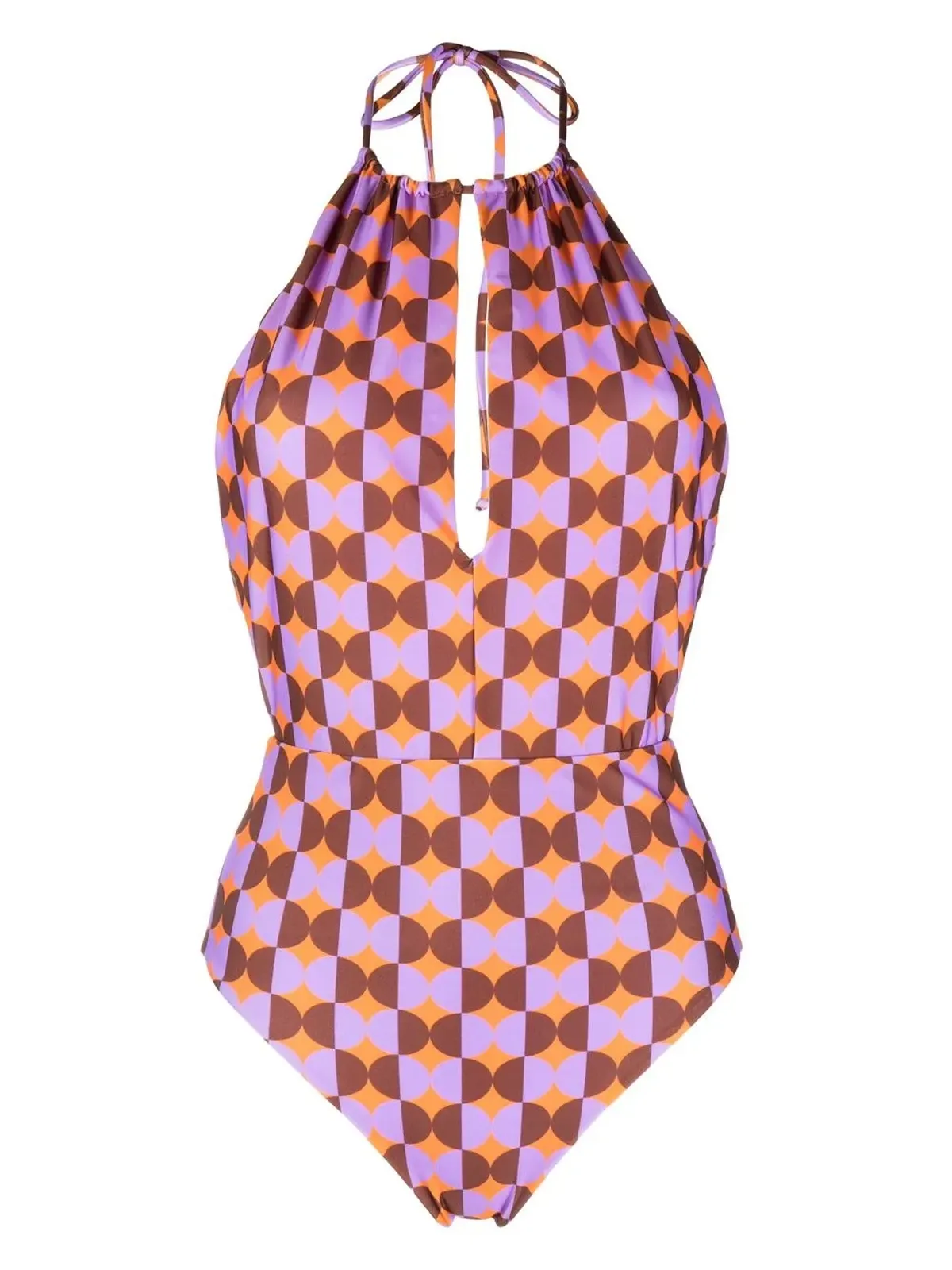 La DoubleJ Esther neck tie swimsuit - Purple - 画像1