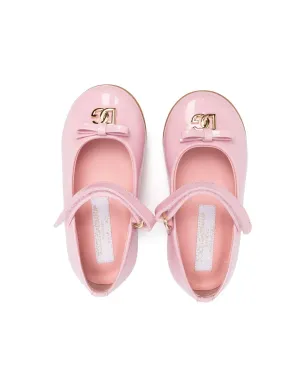 Dolce & Gabbana Kids ロゴプレート付きバレエシューズ - サムネイル3