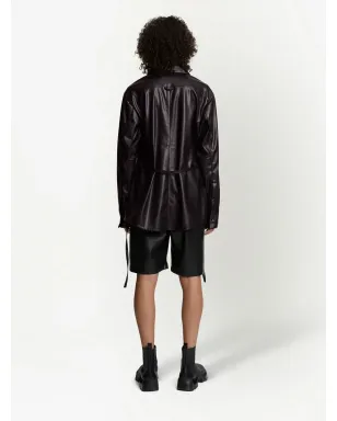 Proenza Schouler White Label フェイクレザー シャツジャケット - サムネイル4