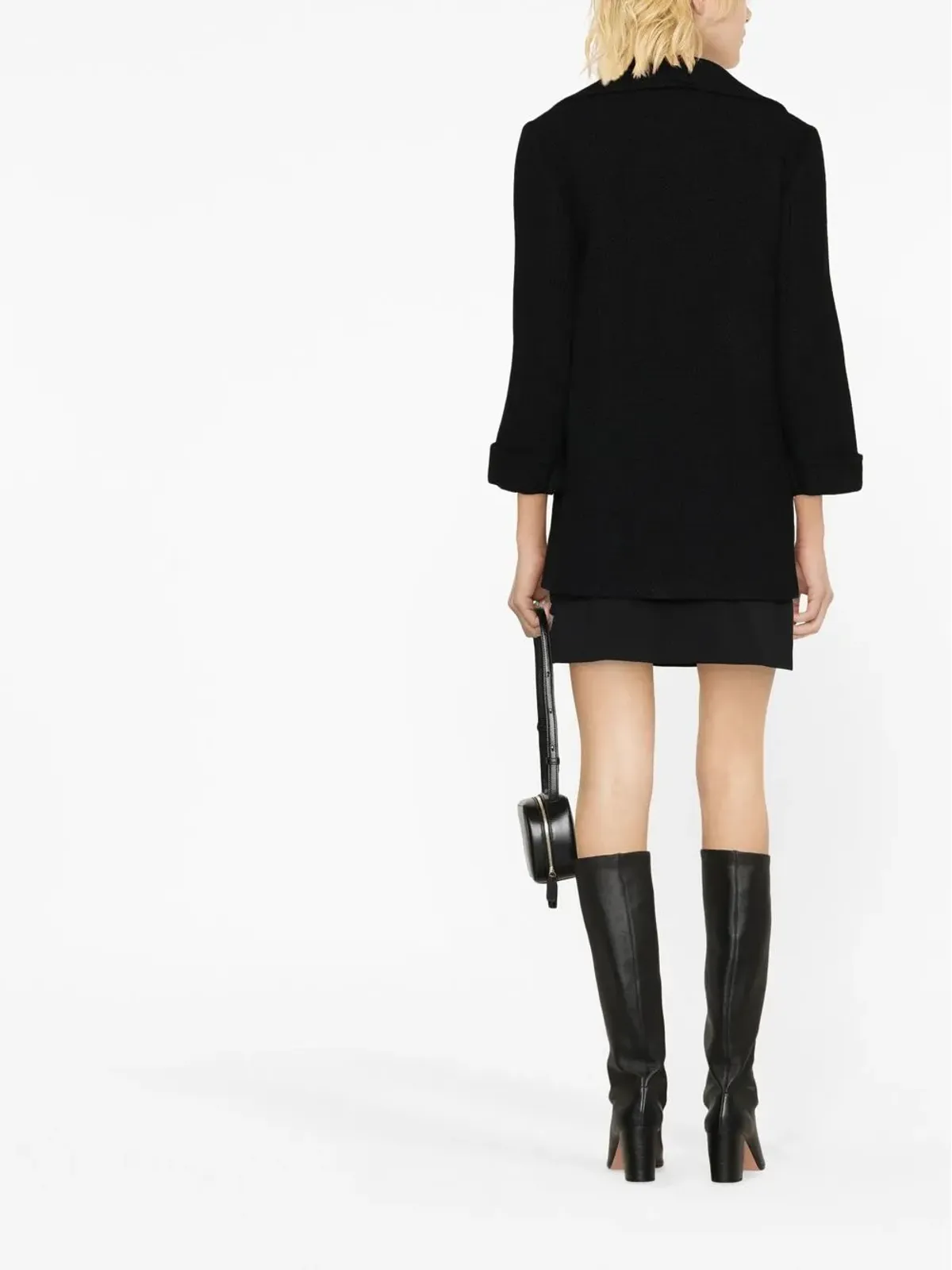 Moschino オープンフロント バージンウール コート - 画像3