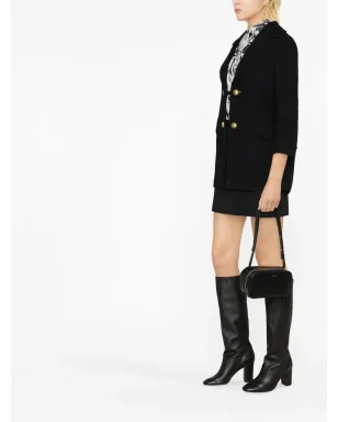 Moschino オープンフロント バージンウール コート - サムネイル4