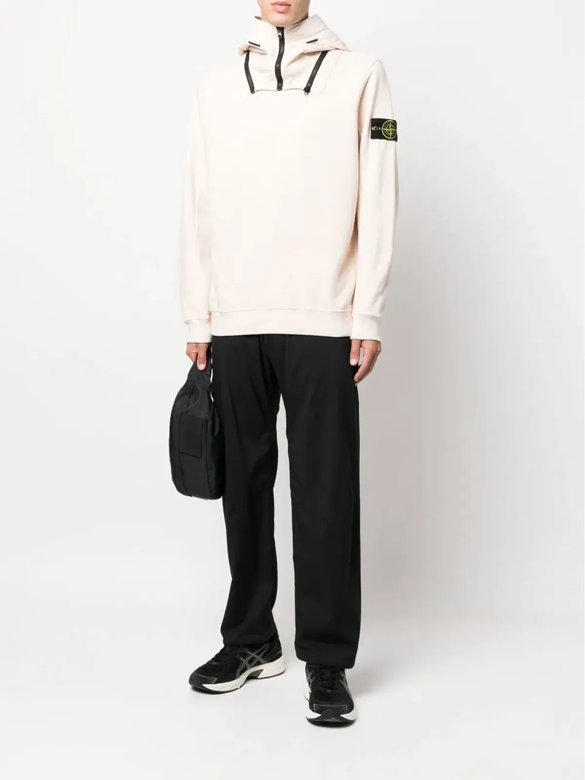 Stone Island ロゴパッチ長袖フーディー - 画像2