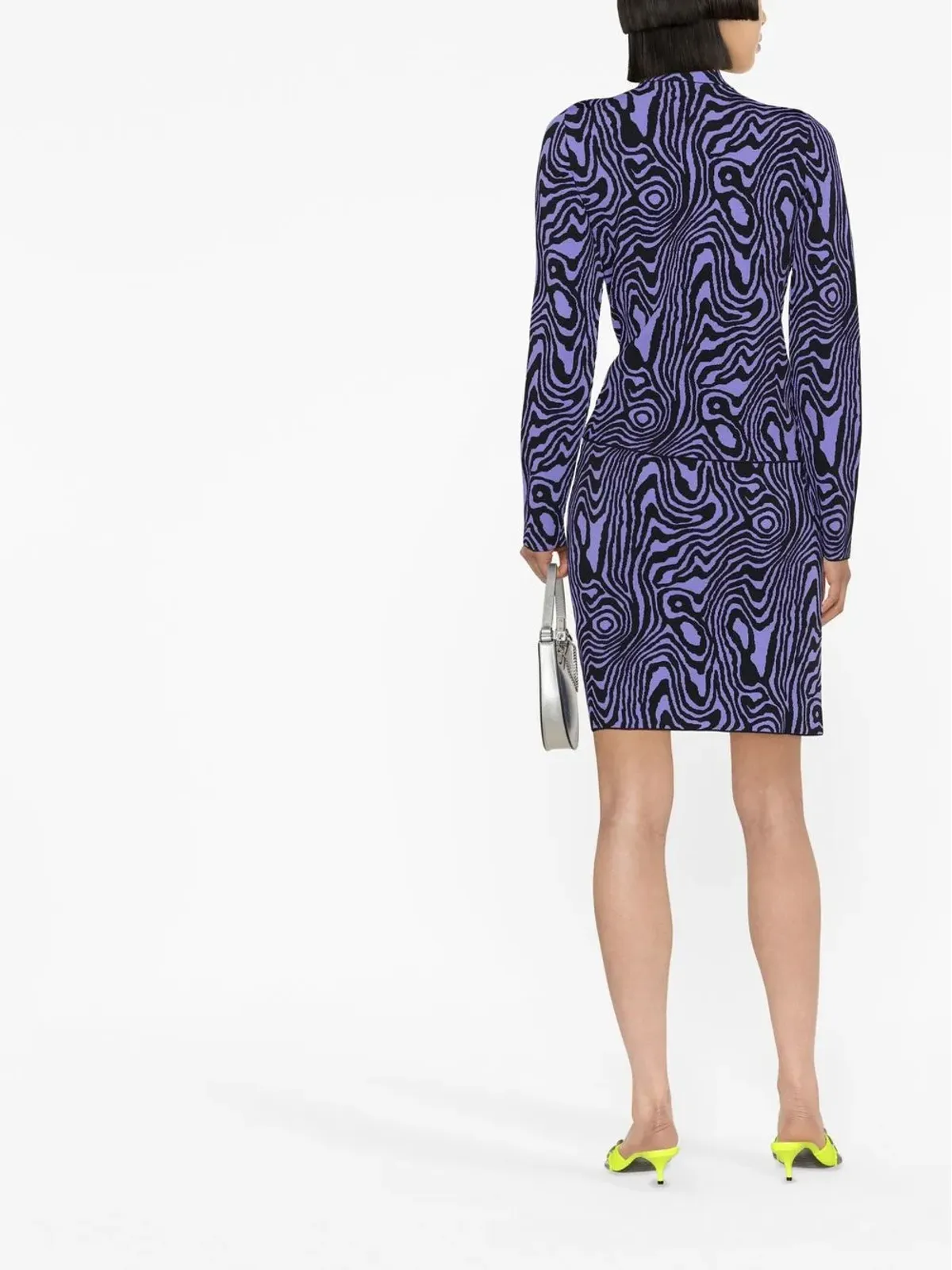 Moschino グラフィック柄ニットミニスカート - 画像3