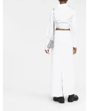 Maison Margiela デニムミディ丈スカート - White - サムネイル4