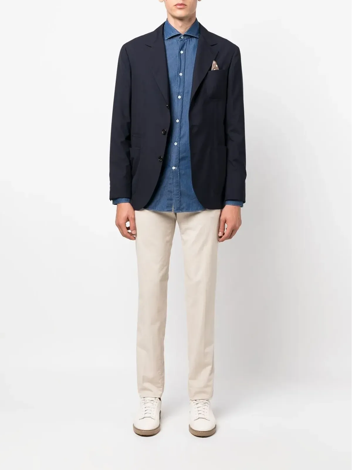 Brunello Cucinelli 長袖デニムシャツ - 画像2