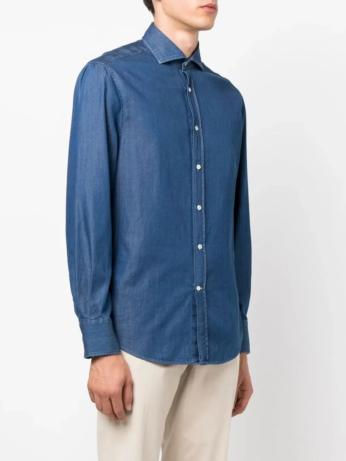 Brunello Cucinelli 長袖デニムシャツ - 画像3