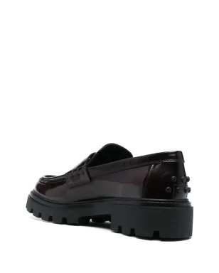 Tod's セミパテントレザー ローファー - レッド - サムネイル3