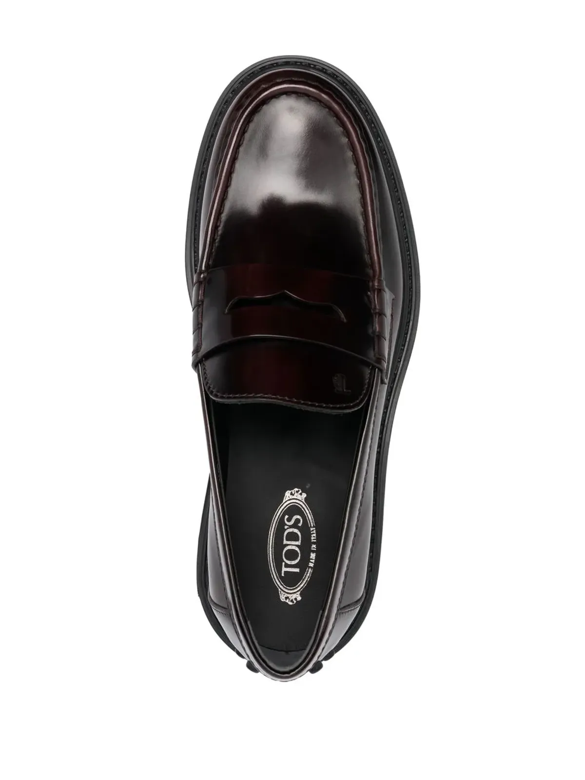 Tod's セミパテントレザー ローファー - レッド - 画像4