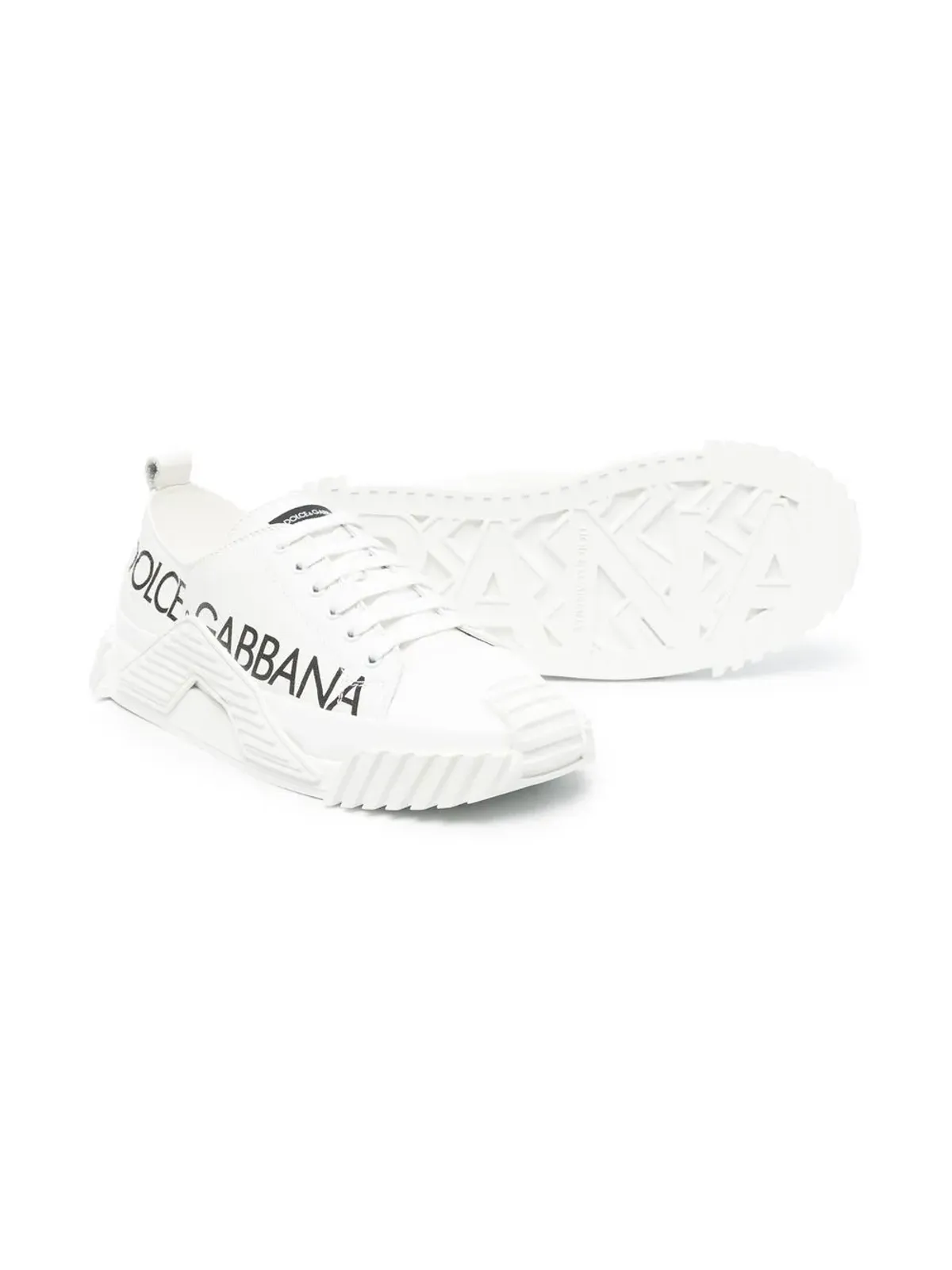Dolce & Gabbana Kids TEEN NS1 ロゴプリント ロー・トップ スニーカー - 画像2