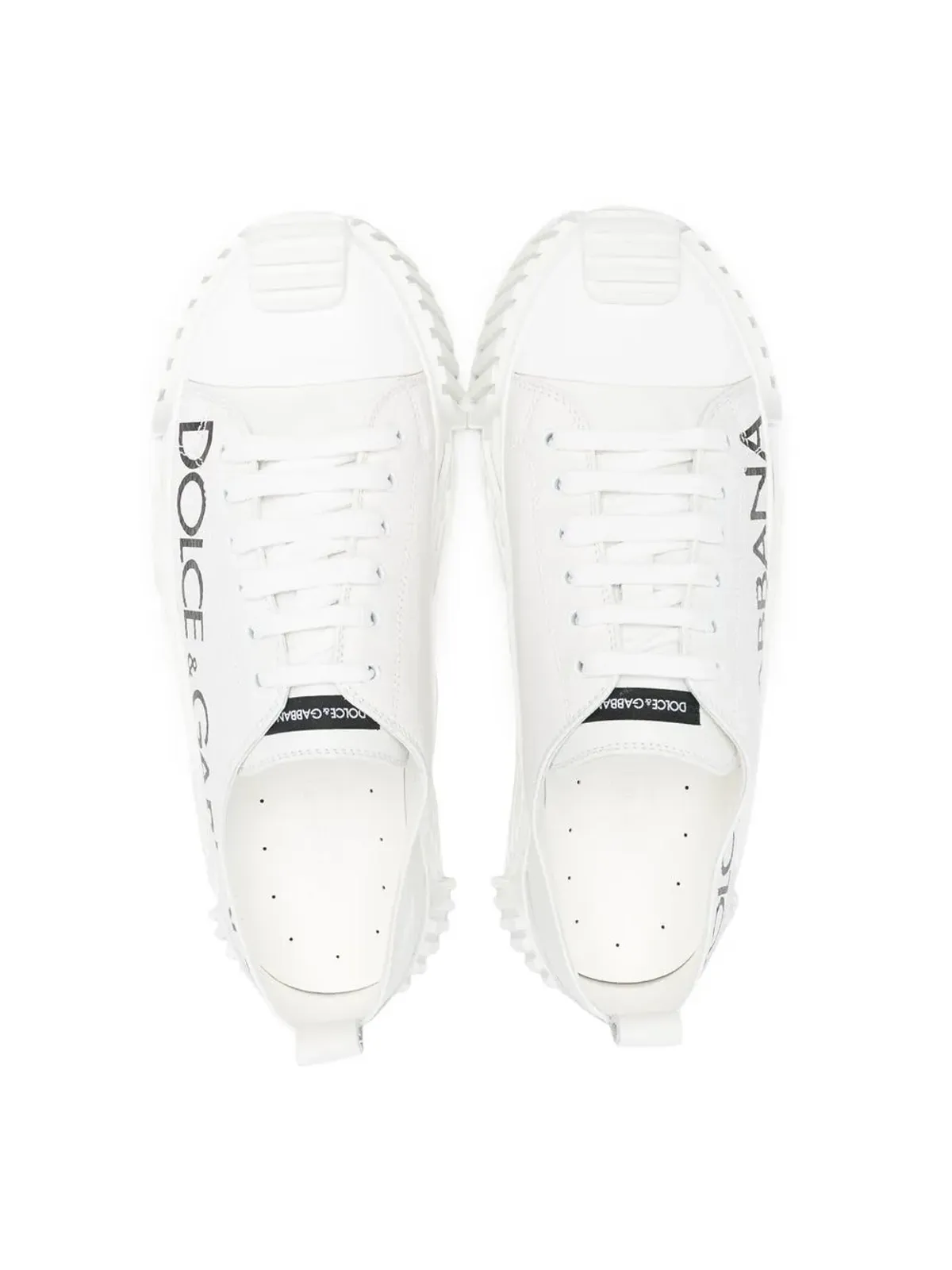 Dolce & Gabbana Kids TEEN NS1 ロゴプリント ロー・トップ スニーカー - 画像3