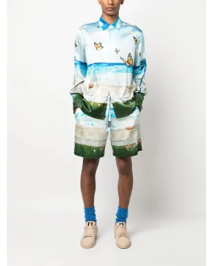 Nahmias Butterfly Beach shirt - Blue - サムネイル2