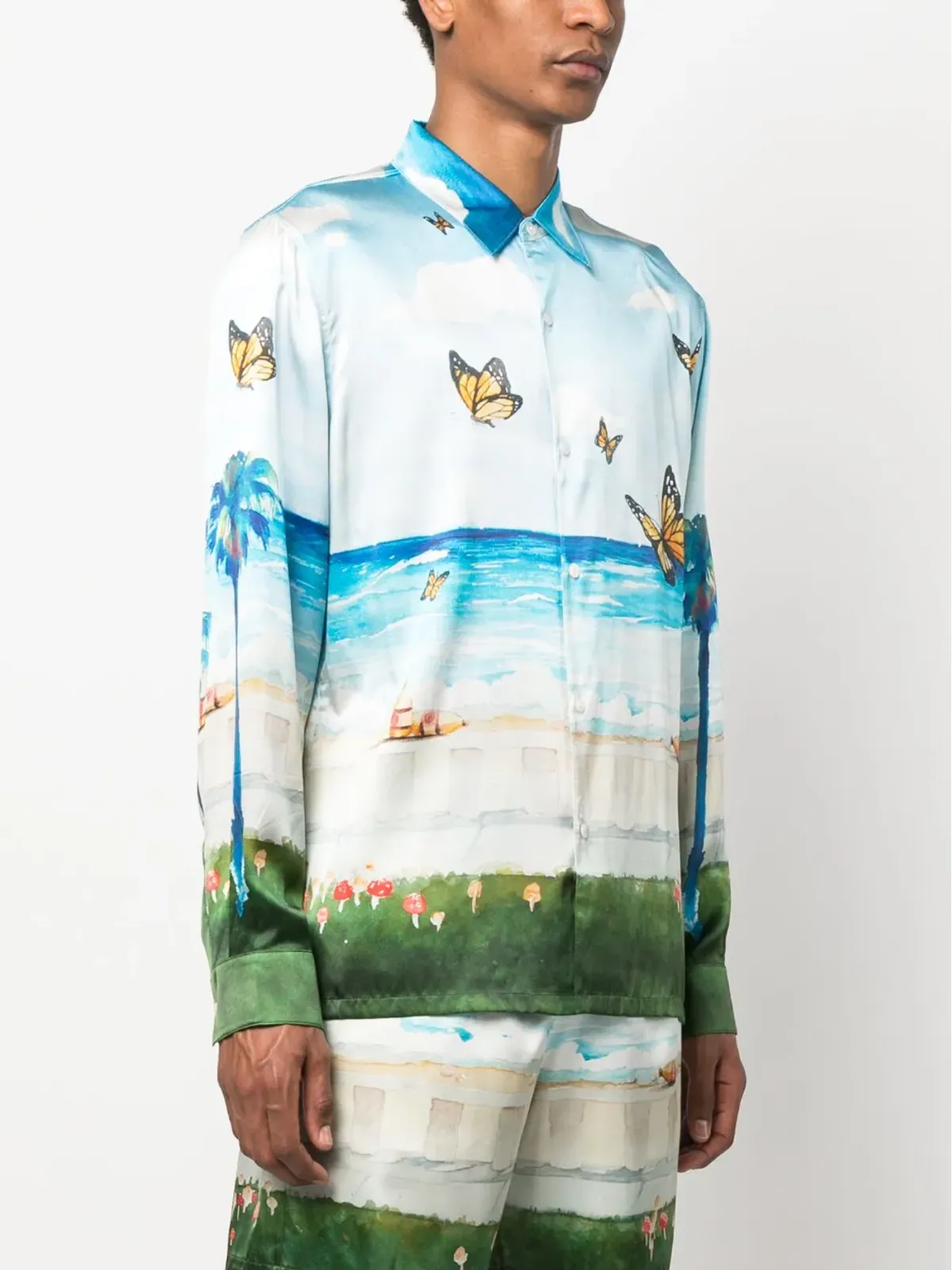 Nahmias Butterfly Beach shirt - Blue - 画像3